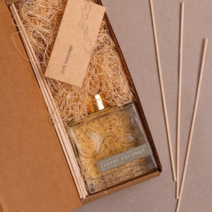 Coffee coconut | Reed Diffuser | Handmade in New York | 7oz | home fragrance diffuser