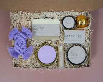 Thinking Of You, Gift For Her, Sending You Sunshine Candle, Care Package, Send A Gift, Sunshine Gift Box , Spa Gift Box, Gift For Her