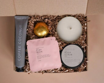 Thank You Spa Gift Box: Soy Candle, Clay Mask & Hand Cream