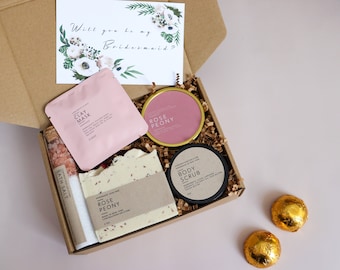 Bridesmaid Proposal Box: Handmade Spa Gift Set