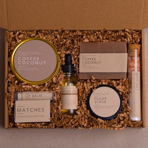 Coffee coconut |  bath & beauty box | Spa gift set for her | Gift box for woman | Spa Kit for Women |  mothers day gift
