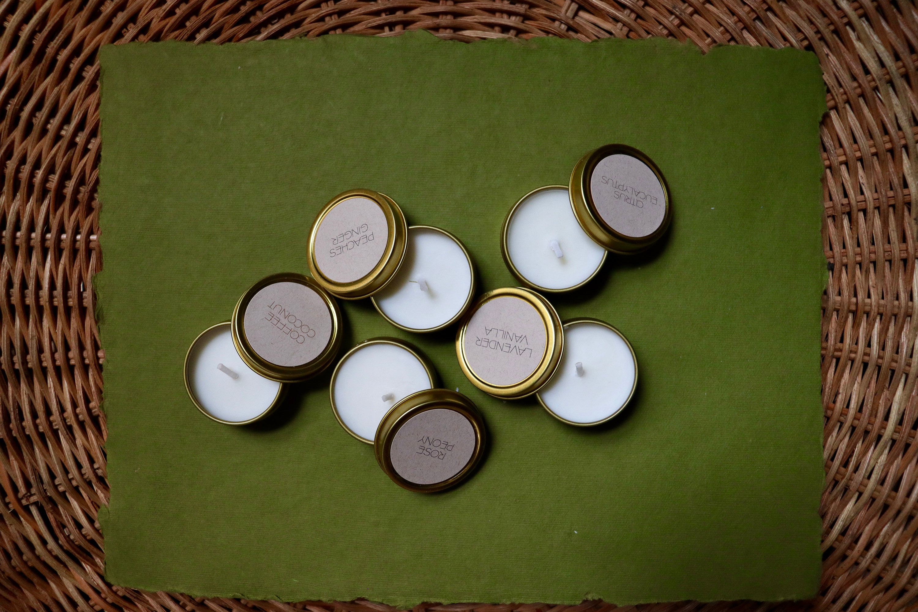 Handmade Beeswax Soy Candle Set Aromatherapy Scented Candles, 1Oz