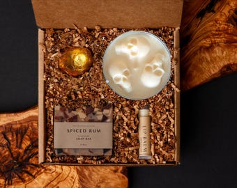 Halloween Boo Box: Handgjort sojaljus och tvål presentset