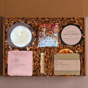 Self Care Gift Box, Sending Hugs Gift Box, Care Package For Her, Care Package Friend, Tea Gift Box, Cheer Up Gift Box, Thinking Of You