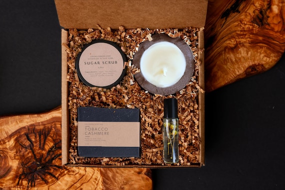 Sunshine Hygge Gift Box: Handmade Self Care Kit with Soy Candle