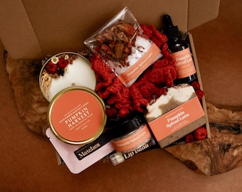 Handmade Pumpkin Spice Self-Care Gift Box, Cozy Fall Set (NYC)
