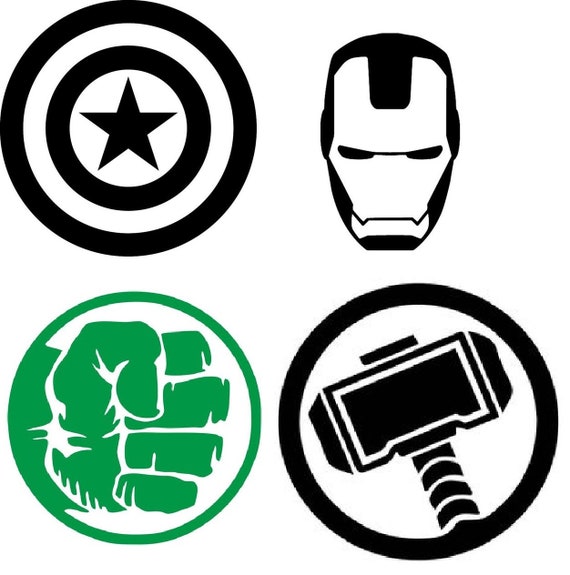 Avengers Inspired Vinyl Decals - Etsy