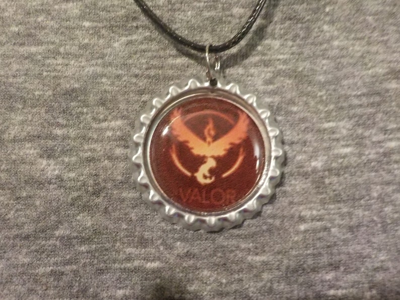 Pokemon inspired bottle cap necklaces