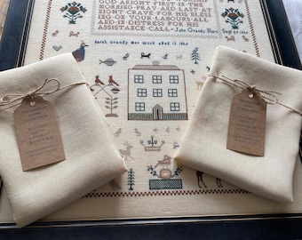 Sarah Grandy 1826 'Biscuit' Zweigart Linen