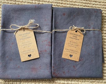 Hand Dyed 'Cosmic Dust' Zweigart Linen