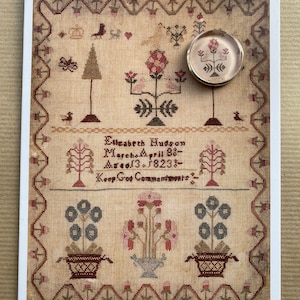 Elizabeth Hudson 1823 Needle Minder