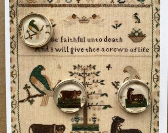 Set of 3 Magnetic Thread Parking Buttons - Alice Pittam 1835