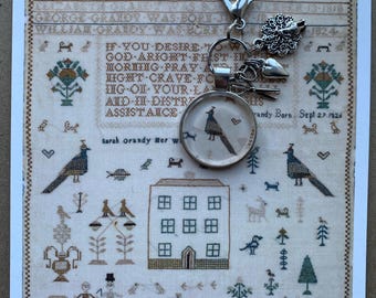 Sarah Grandy 1826 Scissor Fob