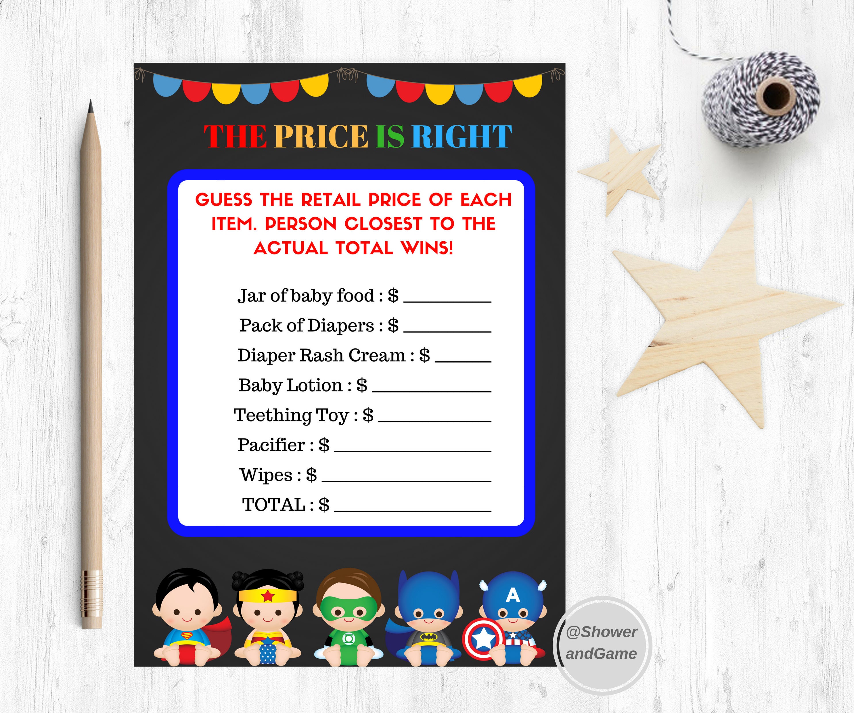 BABY SHOWER PREDICTIONS SUPERHERO THEME