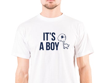 Men's T-shirt, It's a Boy, Announces Girl Boy Pregnancy