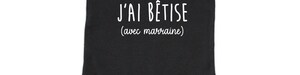 Body Bébé Bio Manches Courtes – Motif « J’ai Pas Le Temps J’ai Bêtise Avec Marraine », 100% Coton Bio, Boutons Pression