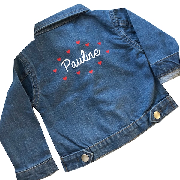 Veste en jean à personnaliser, pour enfant