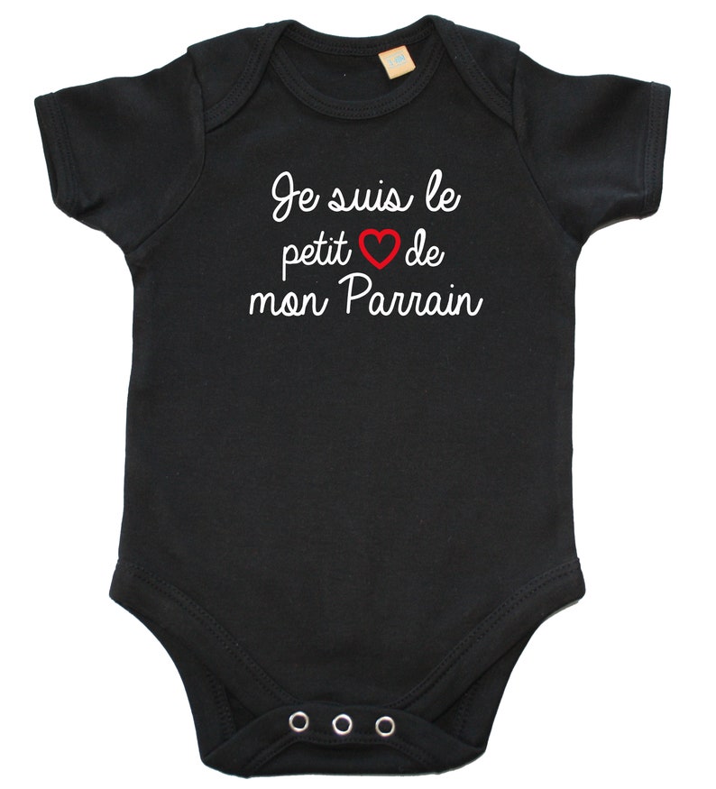 Princesse De Parrain' Body Bébé Bio Manches Courtes