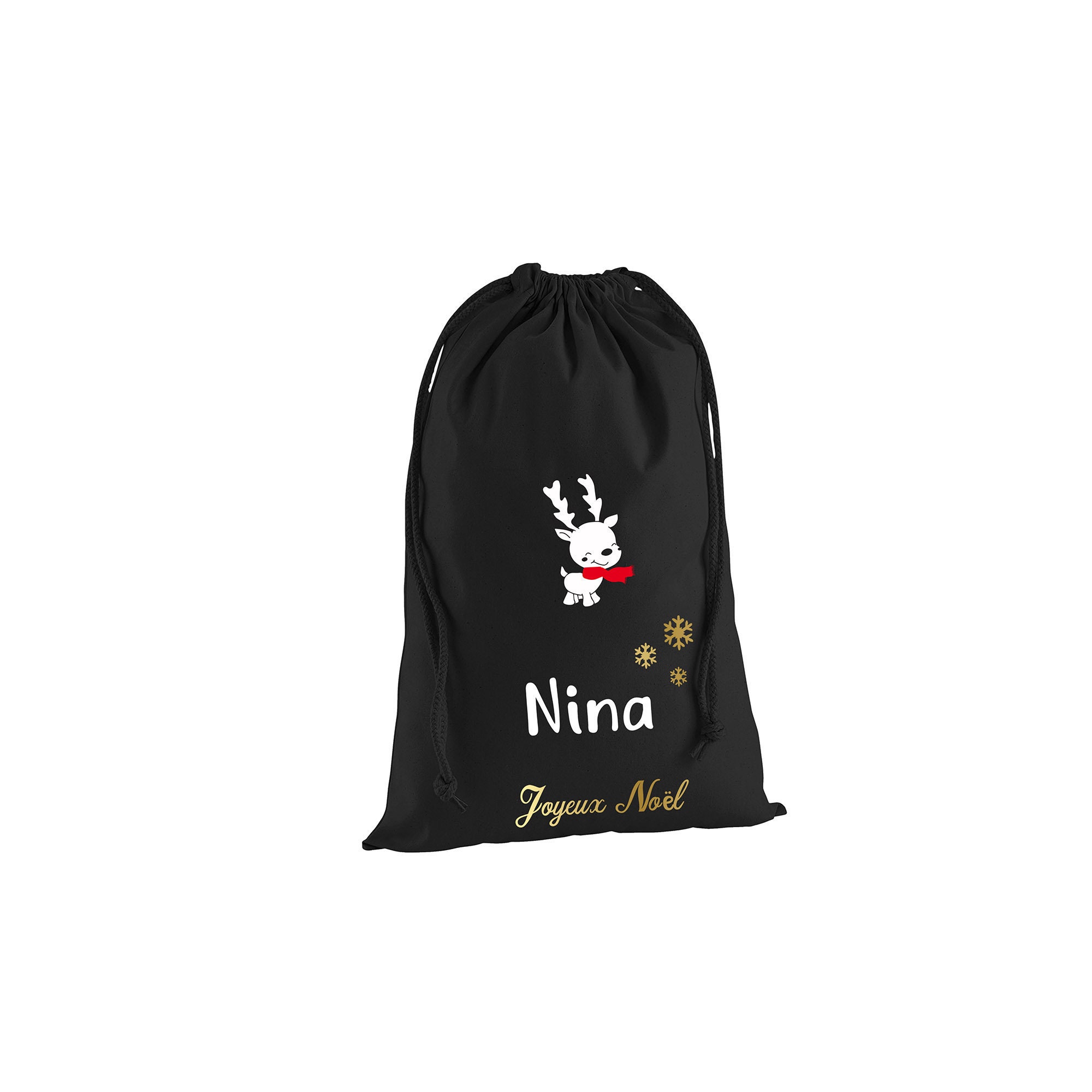 Hotte de Noël, Livraison Express et Le Prénom à Personnaliser , Sac Emballage Cadeau