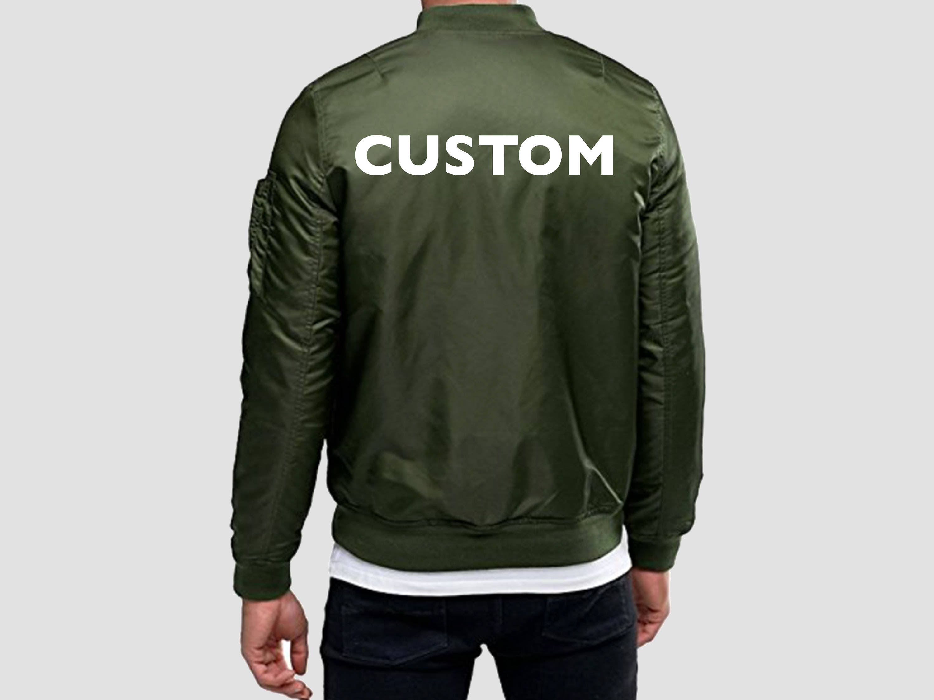 CUSTOM BOMBER JACKET men's clothing Etsy