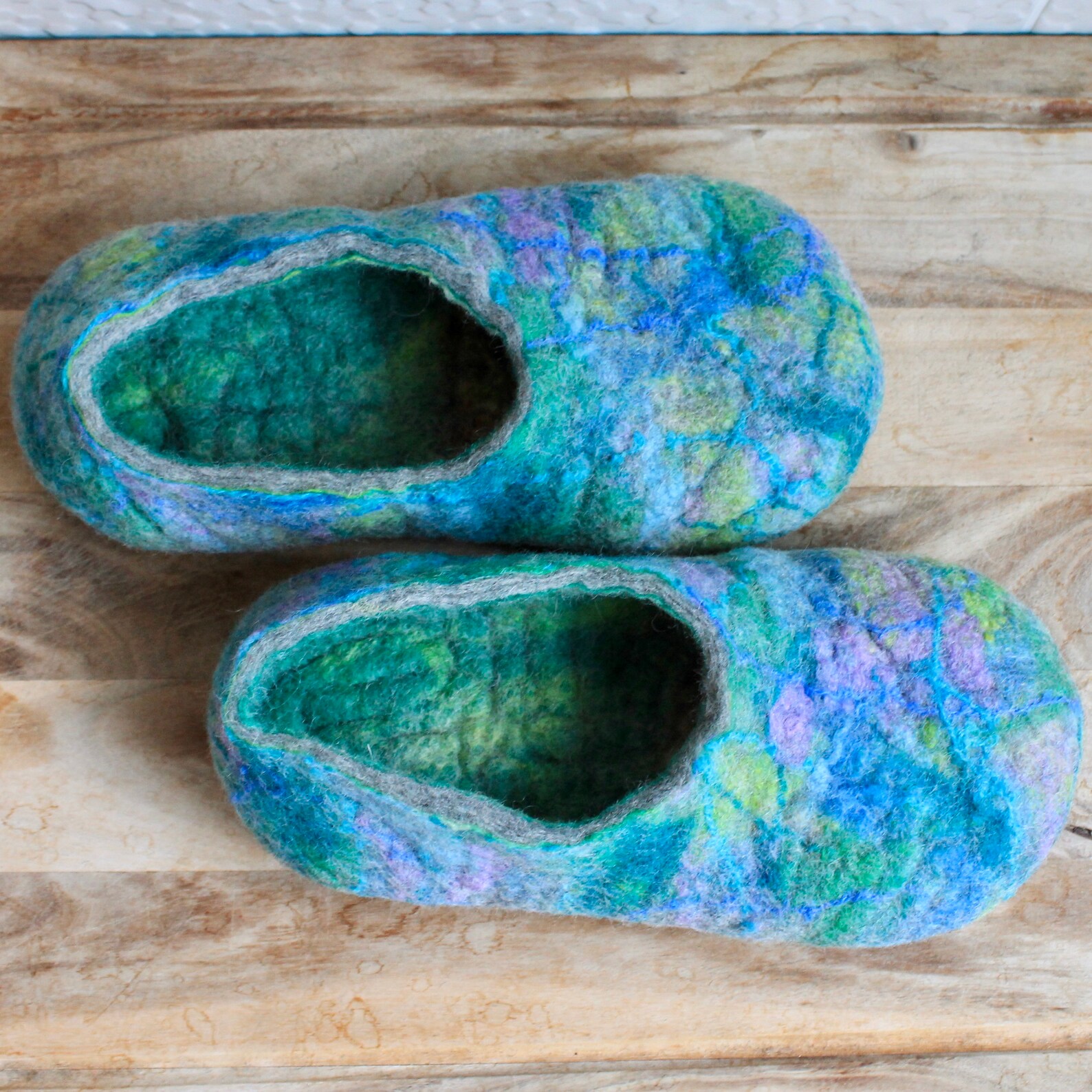 Felted Wool Slipper Tutorial How to Make a Pair of Wool Etsy