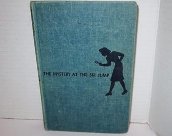 Nancy Drew #29 The Mystery at The Ski Jump, Carolyn Keene, HC , 1950s Edition