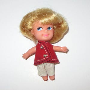 Vintage 1960's Liddle Kiddle Clone Doll Blonde Hong Kong 2.75"