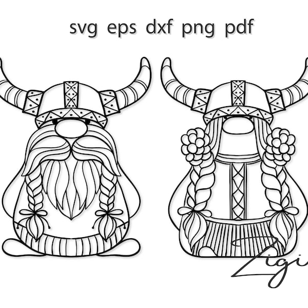 Gnome svg / nordic / Christmas / viking / helmet / svg / cut files / sublimation / png