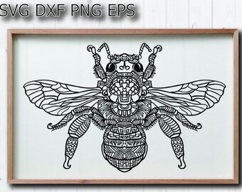 Download Mandala bee svg images | Etsy