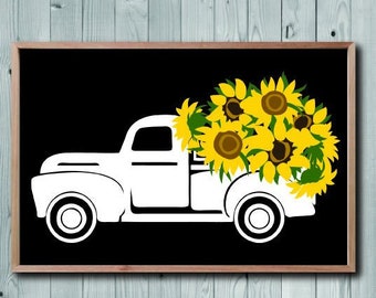 Download Flower truck svg | Etsy