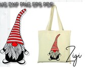 Nordic gnome svg, Christmas gnome cut files, scandinavian gnome svg files for cricut, clipart, dxf, png