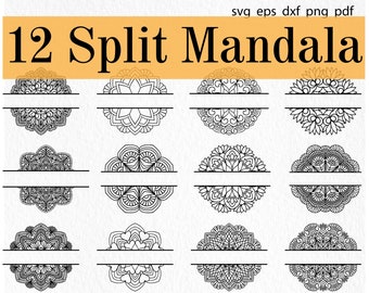 Download Mandala Border Svg Etsy