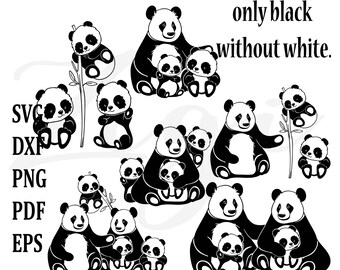 Download Panda Svg Bundle Etsy