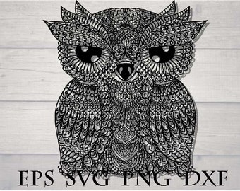Download Owl mandala svg | Etsy