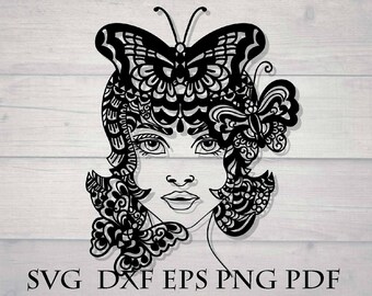 Download Mandala butterfly svg zentangle | Etsy