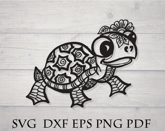 Download Zentangle turtle | Etsy