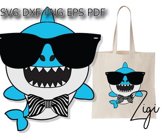 Free Free 62 Shark With Glasses Svg SVG PNG EPS DXF File