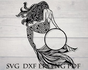 Mermaid mandala | Etsy