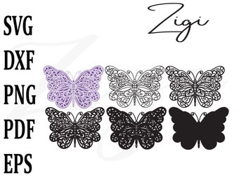Download 3d Layered Mandala Svg Butterfly Svg Etsy