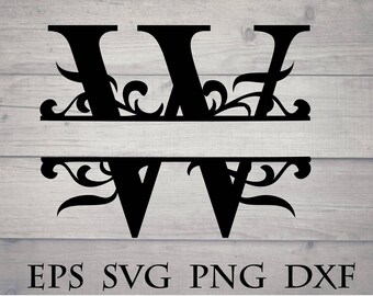 Download Split monogram | Etsy