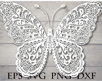 Download Butterfly Mandala Svg Etsy