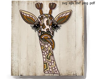 Download Giraffe Mandala Svg Etsy
