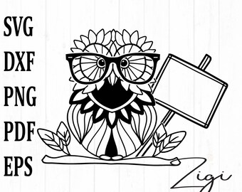 Download Owl Teacher Svg Etsy