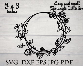 Download Boho wreath svg floral wreath svg | Etsy