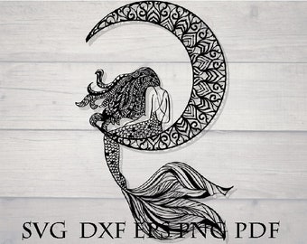 Mermaid Svg Etsy