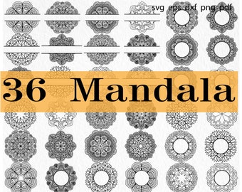 Simple Mandala Svg Etsy