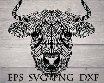 Download Cow svg mandala heifer svg | Etsy