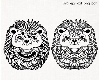 Download Hedgehog Mandala Svg Etsy