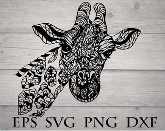Download Giraffe Mandala Svg Etsy