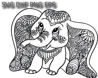 Download Mandala elephant svg baby elephant svg elephant png cute ...